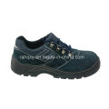 Zapatos de seguridad de ante azul oscuro con reflejan parte (HQ05055)